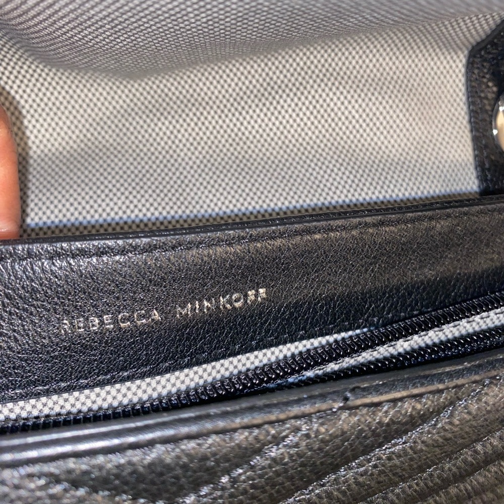 Rebecca Minkoff black leather quilted bag - Picture 7 of 15